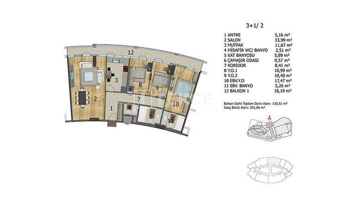 Apartments in a Brand Project in Başakşehir İstanbul