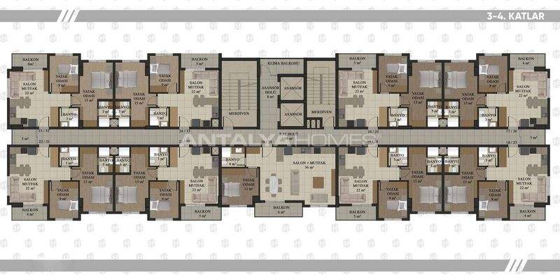 Mountain View Flats with Pool and Parking in Konyaaltı