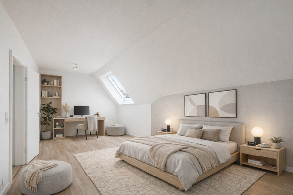 KI-Visualisierung: So könnte Zimmer 1 aussehen