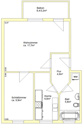 Wohnungsgrundriss
