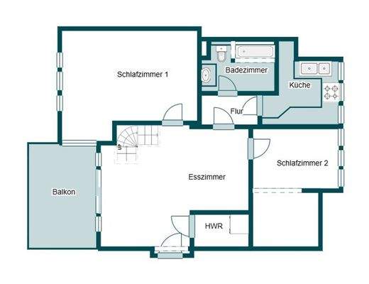 Grundriss Skizze 4.OG