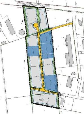 Lageplan der verfügbaren Grundstücke