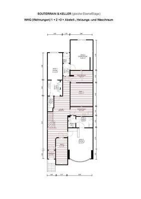 Grundriss Souterrain WHG 01,02,03