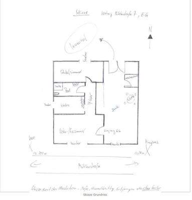 Skizze, EG, Mühlenstraße 7