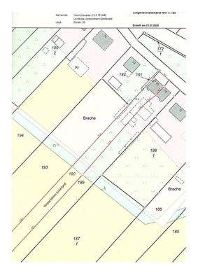 Auszug Flurkarte 