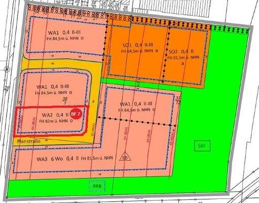 2669_7 Planzeichnung mit Bebaubarkeit