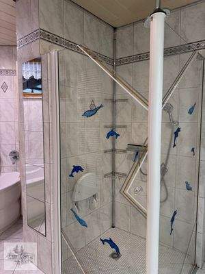 Dusche im großen Bad