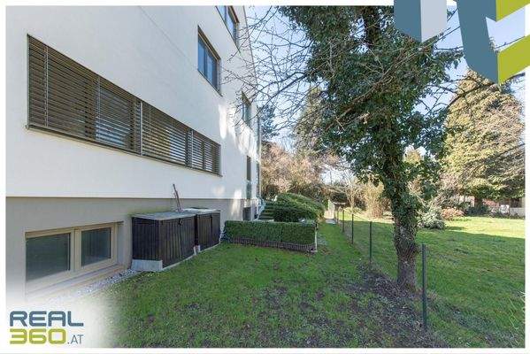 Nördlich gelegener Garten