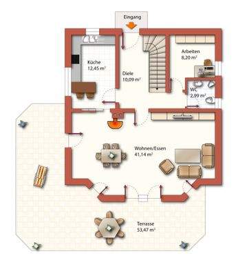 Grundriss Erdgeschoss