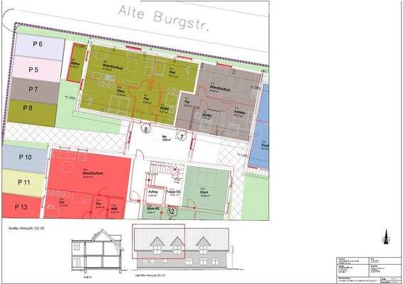 Grundriss + Ansicht Whg. 7