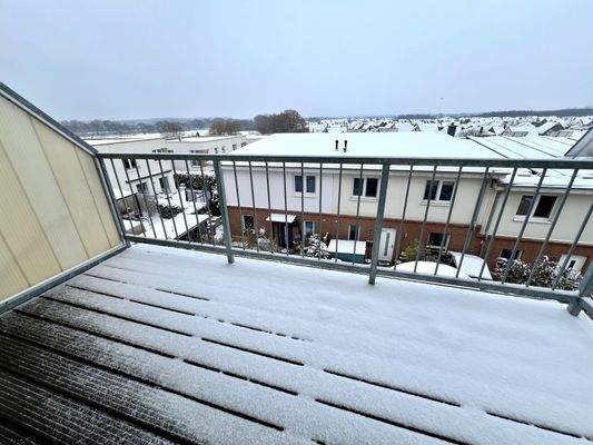 Balkon mit Ausblick im Dachgeschoss