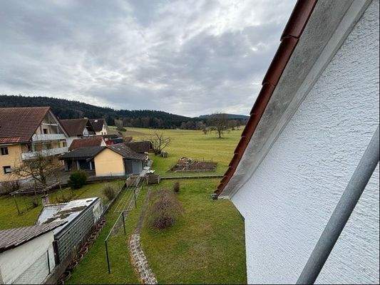 Blick vom Balkon