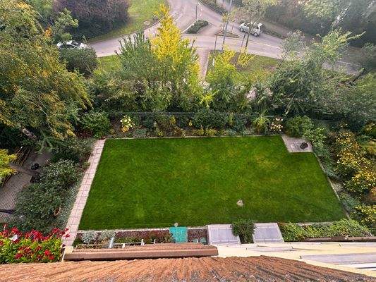 Gartenansicht von oben