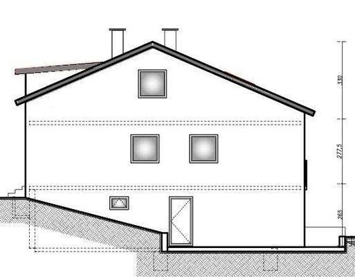 Westansicht/Zugang UG-Wohnung
