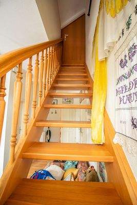 Treppe in das Dachgeschoss