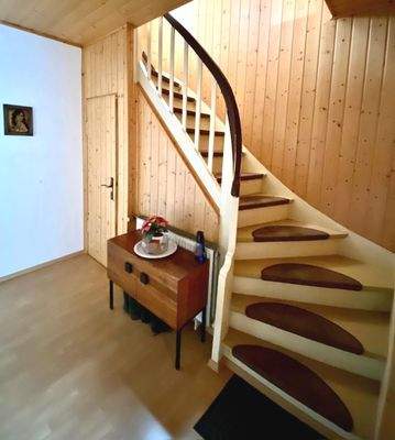 Treppe ins Dachgeschoss