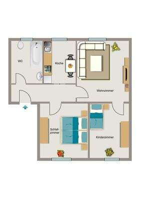 Grundriss beispielhaft