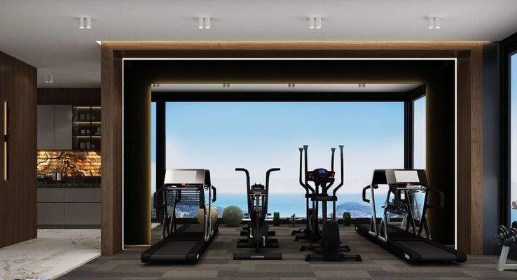 Fitnessbereich mit Meerblick 2. OG