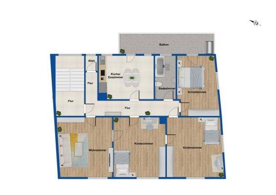 Grundriss Obergeschoss