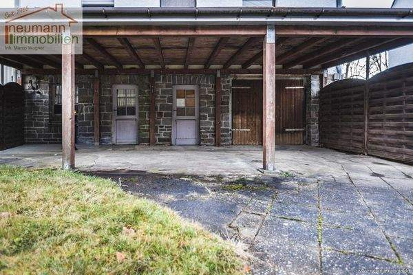 Überdachung Giebel Rückseite