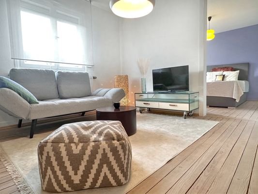 Wohnzimmer mit Smart-TV