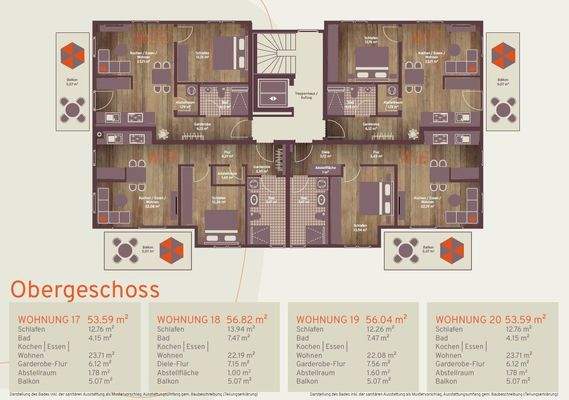 Grundrisse Obergeschoss