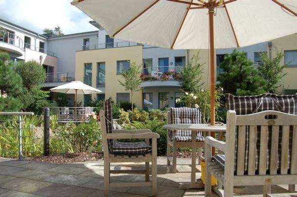 Atriumgarten im Sommer