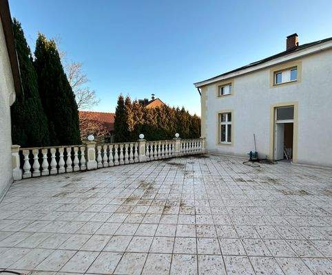 Die nicht einsehbare Dachterrasse