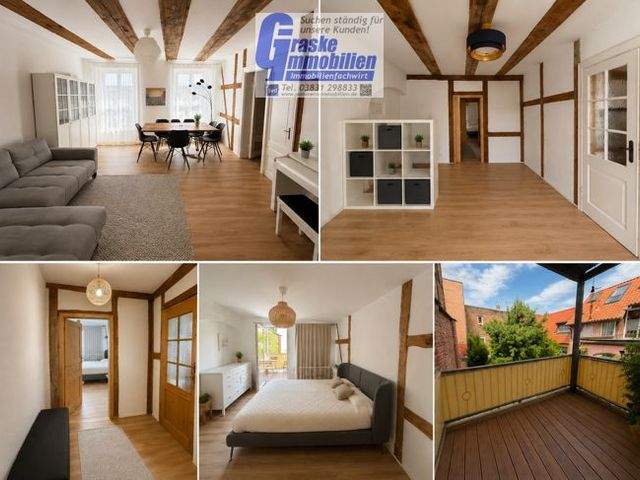 Wunderbare 3 Zimmerwohnung mit Balkon in der Altstadt von Stralsund - Foto 3