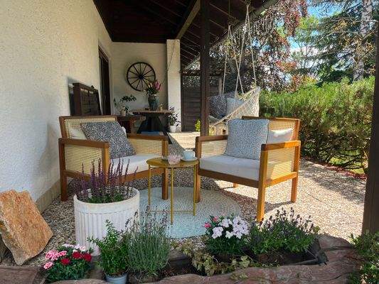 Terrasse der Erdgeschosswohnung mit Wohlfühlfaktor