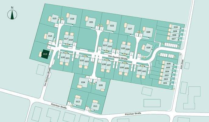 Lage im Projekt Pütnitzwiese