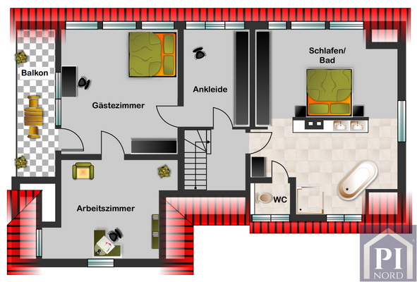 Grundriss Dachgeschoss
