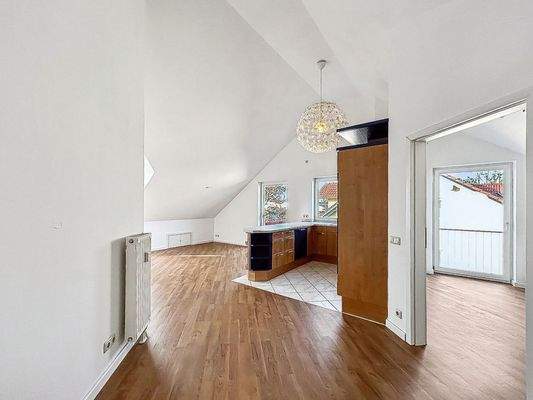 Blick in den Wohn- Essbereich