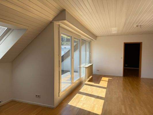 Seitlicher Blick Richtung Loggia