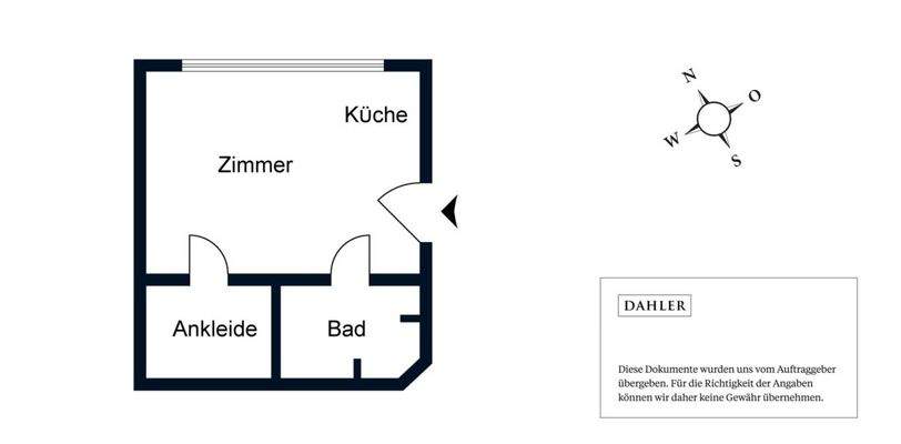 Grundriss Gäste-Appartment im Souterrain