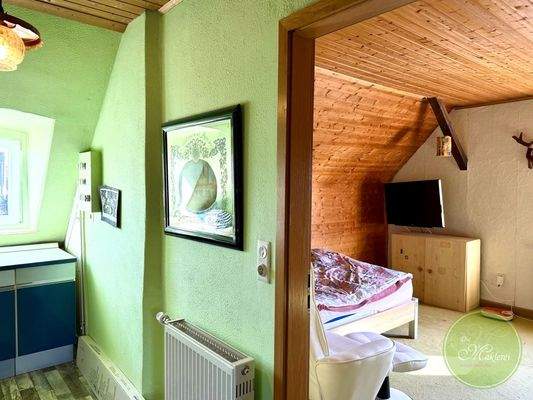 Der ausgebaute Dachboden ...