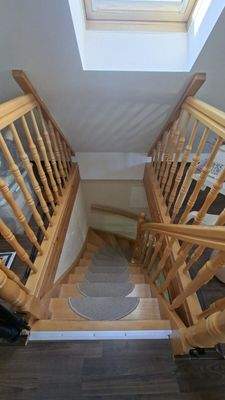 Treppe zum Dachgeschoss