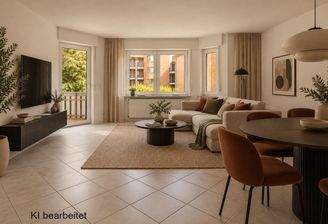 Wohnzimmer staged
