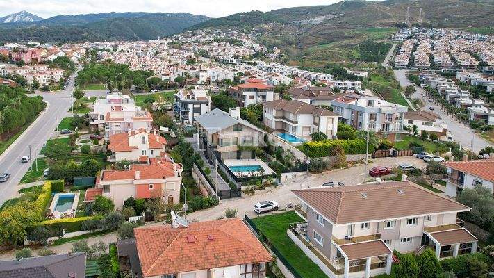Seaview Villa with a Private Garden and Pool in İzmir