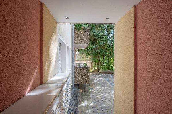 Blick vom Hauseingang