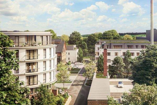 Visualisierung Gasometer Luftbild