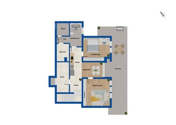 Grundriss Gartengeschoss