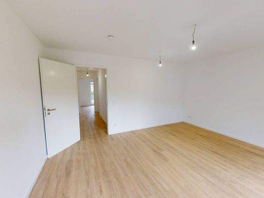 Ansicht II: Wohn- und Esszimmer