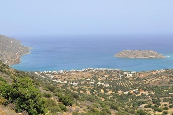 Kreta, Plaka: Bauland mit herrlichem Blick auf Spinalonga und Elounda Bay zu verkaufen