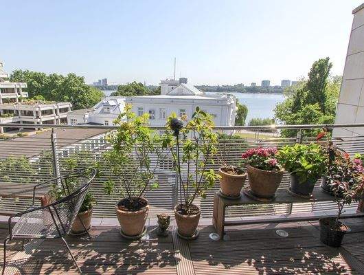 Balkon mit Alsterblick