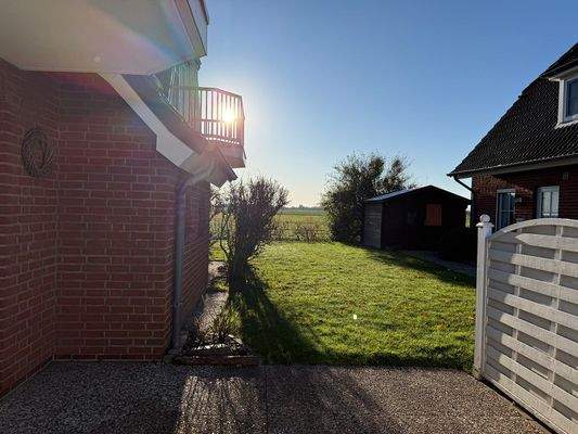 Feldblick von der Terrasse