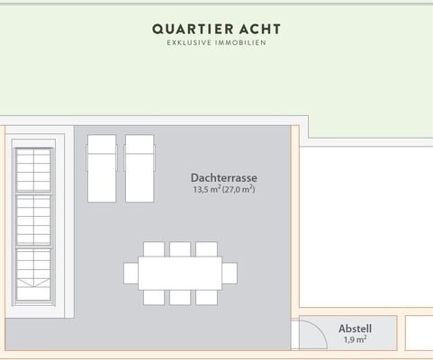 QVIII- Dachterrasse
