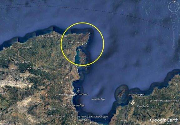 Kreta, Plaka Elounda: Bauland direkt am Meer zu verkaufen