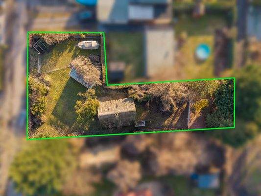 Grundstück mit Flurgrenzen