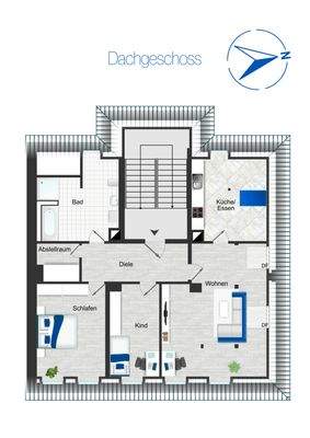 Grundriss Dachgeschoss